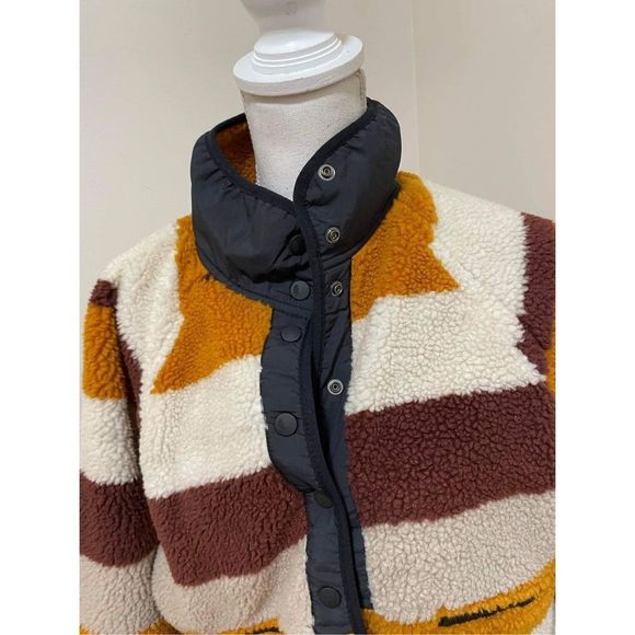 Free People Hit The Slopes Printed Fleece Jacket Size S - Picture 5 of 9